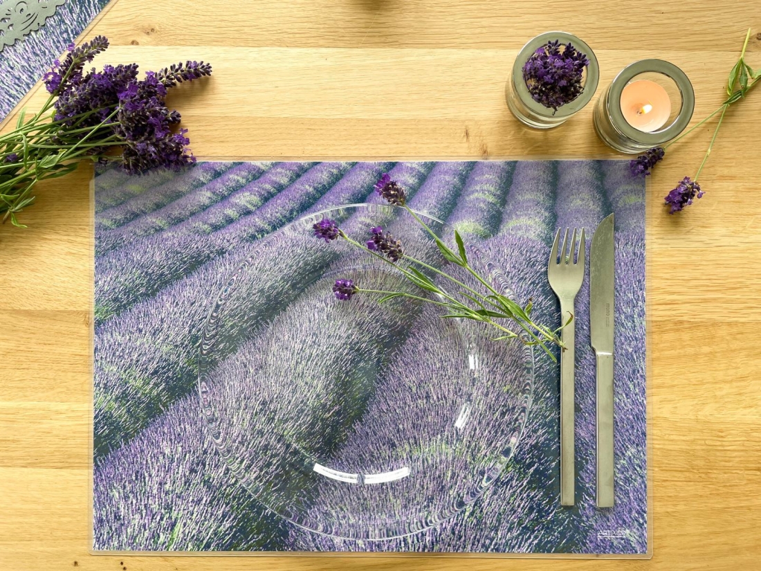 Tischset Platzset abwaschbar Lavanda von ARTIPICS Kunststoff 42x30 cm